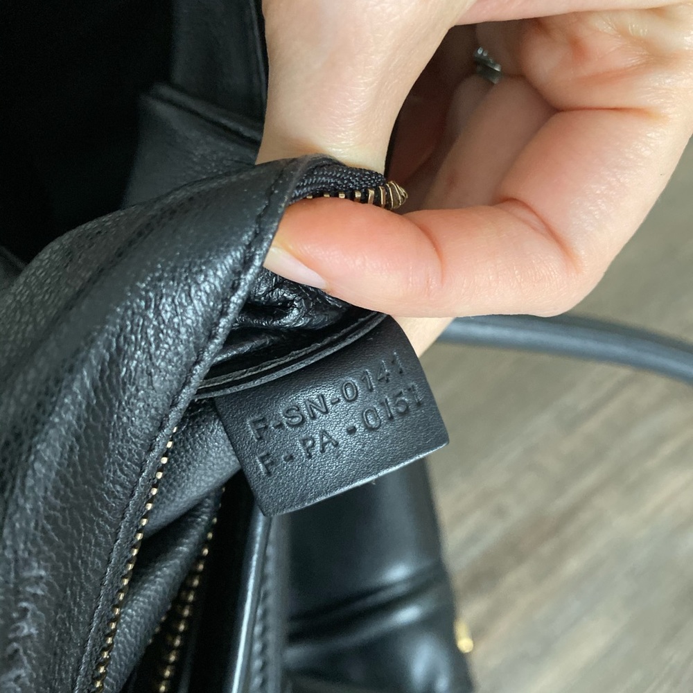 Celine Black Leather Tote with Gold Hardware - Picture 12 of 12